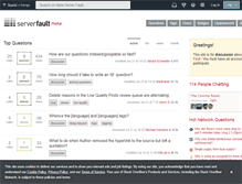 Tablet Screenshot of meta.serverfault.com
